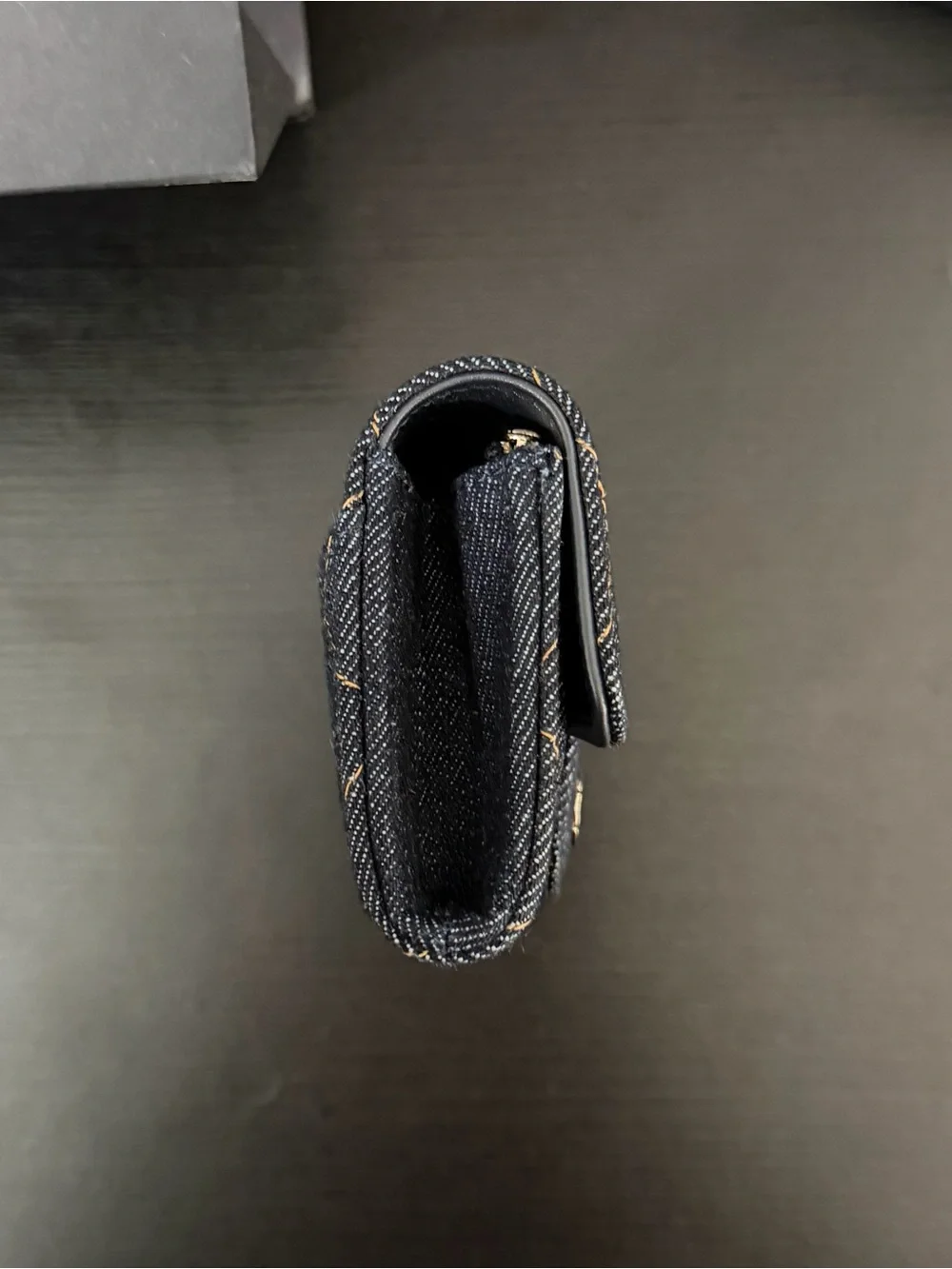 Chanel Classic Flap Card Holder [Denim/Navy Blue]